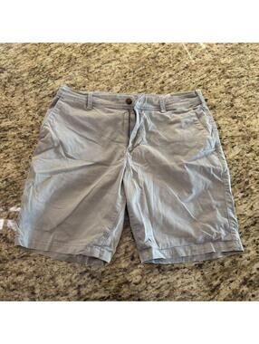 Express Men's Grey and Blue Shorts